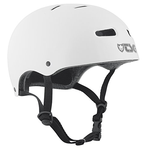 TSG Helm Skate BMX Injected Colors Solid Color, Unisex, Blanco, L/XL