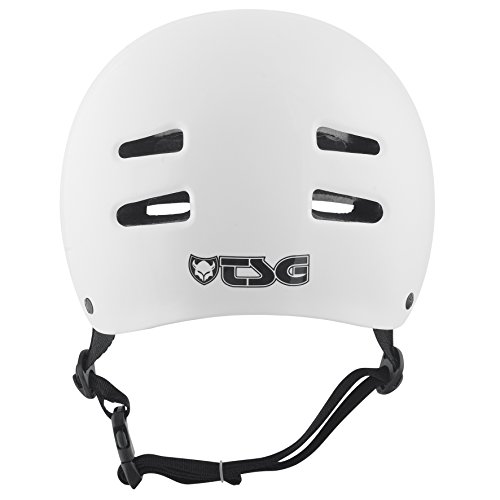 TSG Helm Skate BMX Injected Colors Solid Color, Unisex, Blanco, S/M