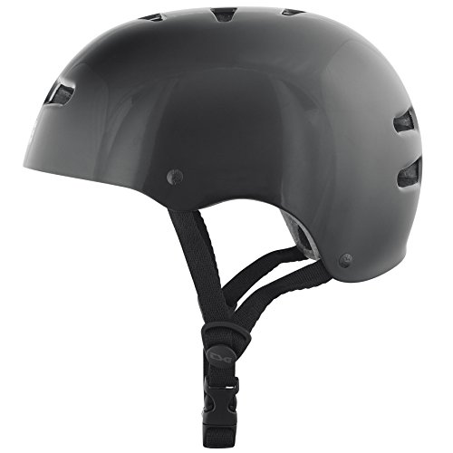 TSG Helm Skate BMX Injected Colors Solid Color, Unisex, Negro, S/M