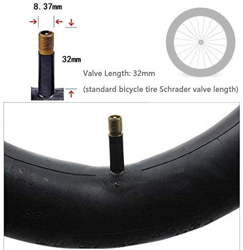 Tubo de Bicicleta de Playa para de Nieve con 3palancas de llanta,Tubos Interiores de Bicicleta para Bicicleta de llanta Gruesa Bicicleta de Playa para Nieve,válvula Schrader de 32mm (26" x4.0,1PACK)