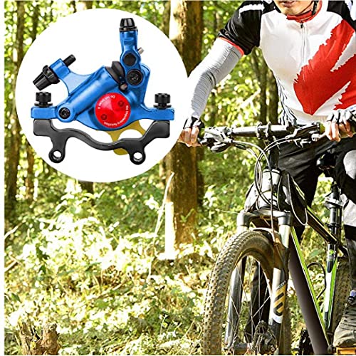 Tuimiyisou Hb100 MTB Bicicletas De Freno Hidráulico del Disco De La Bicicina Frontal/Trasero Línea De Bicicleta Tirar La Abrazadera De Freno (Trasera, Azul)