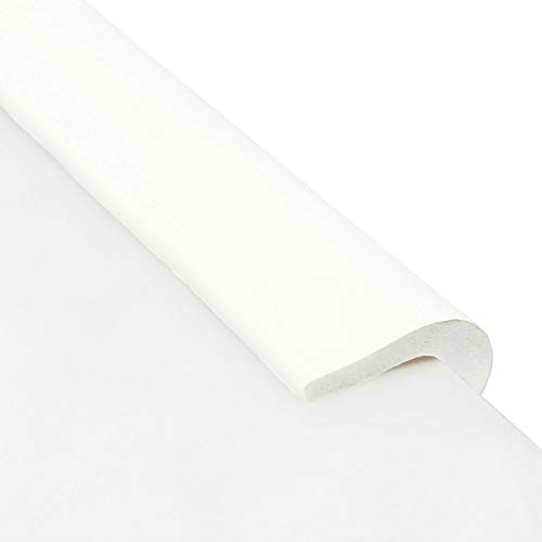 TUKA 4 Metros Protector Borde Anti-Golpe, Forma de U Espuma, anticolisión Tira para Seguridad Bebés y niños, Suave Protectores para Borde de Mesa de Vidrio, 2X 2M, Off Blanco, TKD7003 Off-White