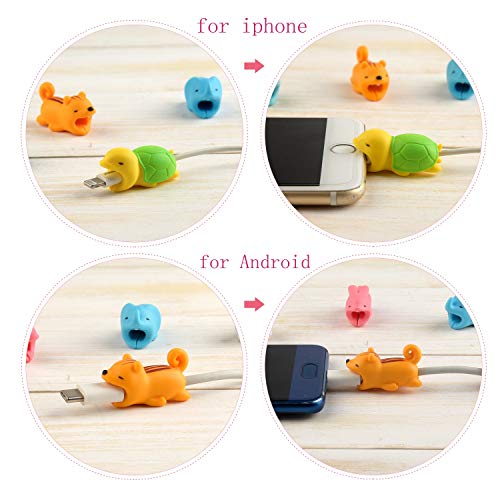 TUPARKA 25 PCS Protector de Cable de Cargador, USB Protector Compatible con iPhone Android, para Todos los Móviles