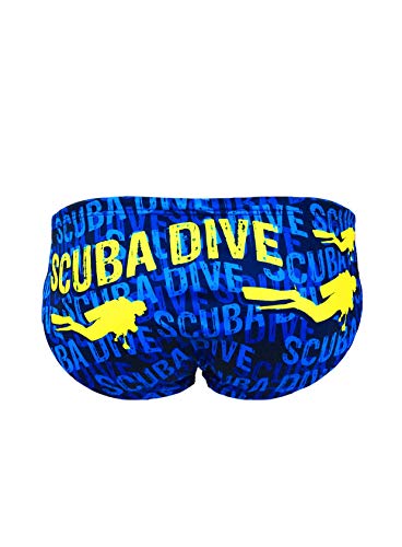 Turbo - Bañador Scuba Dive Flash de Waterpolo Competicion Natación y Triatlón (L/34)