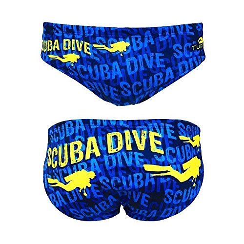 Turbo - Bañador Scuba Dive Flash de Waterpolo Competicion Natación y Triatlón (L/34)