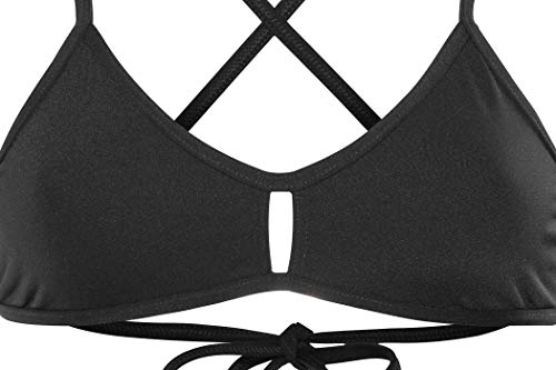 Turbo Power Active Top Bragas de Bikini, Noir, Medium para Mujer