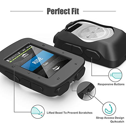 TUSITA Funda Compatible con Garmin Edge 520 Plus - Cubierta Protectora de Silicona - Accesorios de Computadora para Bicicleta GPS