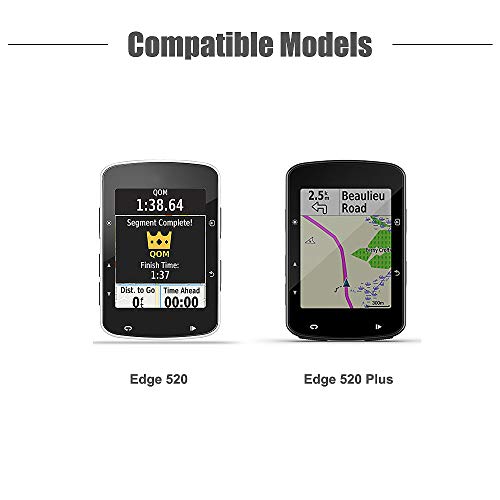 TUSITA Funda Compatible con Garmin Edge 520 Plus - Cubierta Protectora de Silicona - Accesorios de Computadora para Bicicleta GPS