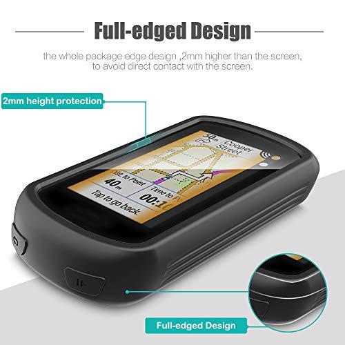 TUSITA Funda Compatible con Garmin Edge Explore - Case Protectora de Silicona Skin - Accesorios para Computadora con Pantalla Táctil Touring Bike