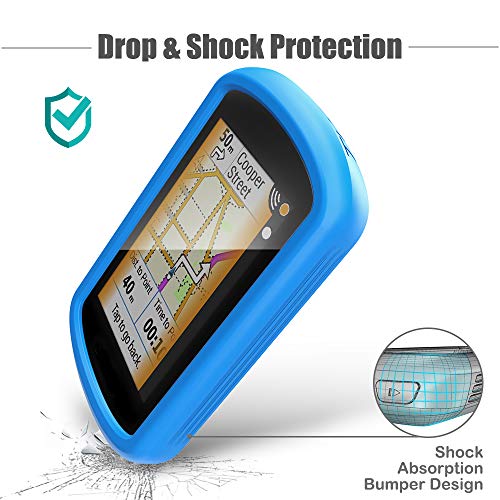 TUSITA Funda Compatible con Garmin Edge Explore - Case Protectora de Silicona Skin - Accesorios para Computadora con Pantalla Táctil Touring Bike