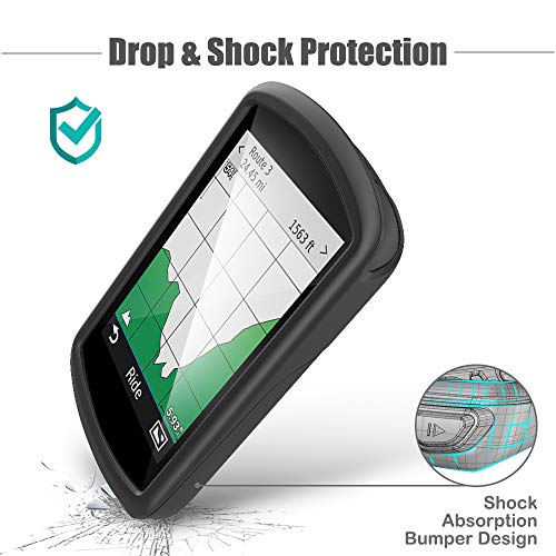 TUSITA Funda para Garmin Edge 1030 Plus - Protectora de Silicona Skin - Accesorios para computadora con GPS