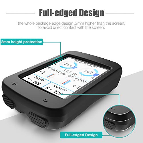 TUSITA Funda para Garmin Edge Explore 820 - Protectora de Silicona Skin - Accesorios para computadora con GPS (Negro)