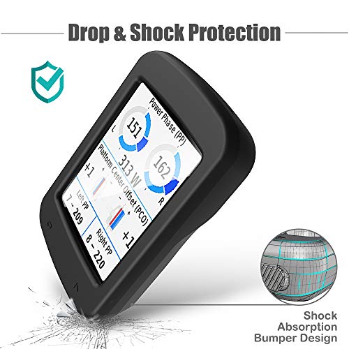 TUSITA Funda para Garmin Edge Explore 820 - Protectora de Silicona Skin - Accesorios para computadora con GPS (Negro)