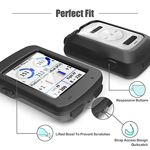 TUSITA Funda para Garmin Edge Explore 820 - Protectora de Silicona Skin - Accesorios para computadora con GPS (Negro)