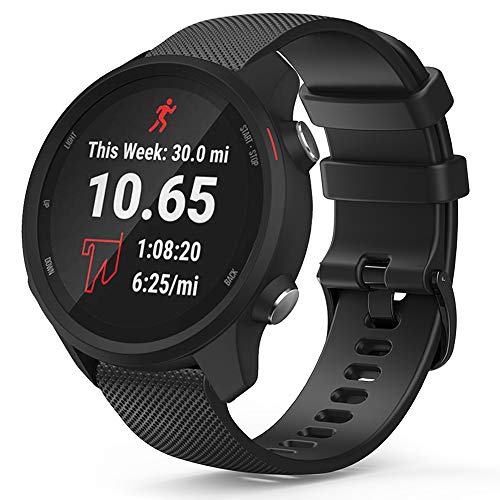 TUSITA Liberación Rápida Correa 20mm Para Garmin Approach S40,Forerunner 245 645,Venu Sq,Vivoactive 3,Vivomove 3 HR Luxe Style,D2 Air,Galaxy Watch,Huawei GT2 42mm - Reloje Inteligente Silicona Banda