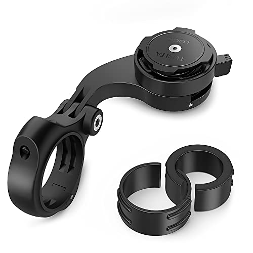 TUSITA MTB Soporte de Bicicleta para Celulares - Bicicleta Manillar de Ciclismo 25,4mm 31,8mm Bracket Quad Tab Twist Lock Cradle Holder - Bicicleta Mount Road MTB Accesorios