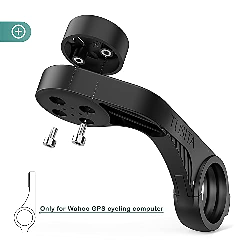 TUSITA Soporte Frontal Exterior Compatible con Wahoo Elemnt, Elemnt Bolt, Elemnt Bolt V2, Elemnt Roam, Elemnt Mini Bike GPS - Out Front Combo Manillar de Ciclismo 25,4mm 31,8mm Bicicleta GPS Mount