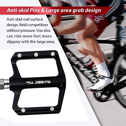 TuT - Pedal para bicicleta de aluminio súper sellado, pedal antideslizante para bicicleta de montaña, accesorios de moda para adultos que aman el ciclismo