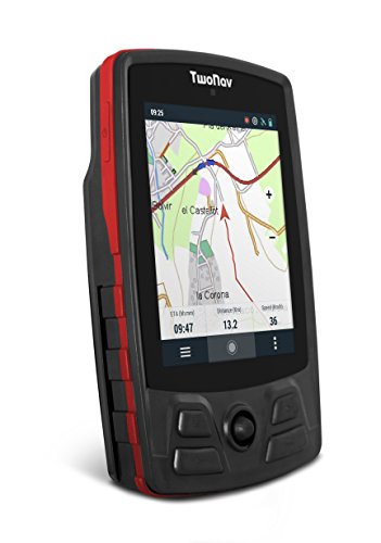 TwoNav - Aventura Motor GPS para Deportes Motor con Pantalla de 3'7" y Gran Resistencia, Full Connect, Color Rojo