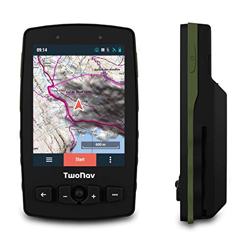 TwoNav - GPS Aventura 2 Motor - Coche Quad Moto/Joystick/Pantalla 3.7" / Autonomía 36 h + Batería extraíble/Memoria 32 GB + Ranura MicroSD/Tarjeta SIM/Mapa topográfico + Carreteras incluidos