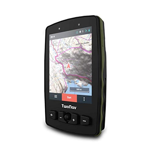 TwoNav - GPS Aventura 2 - Trekking Alpinismo/Joystick/Pantalla 3.7" / Autonomía 36 h + Batería extraíble/Memoria 32 GB + Ranura MicroSD/Tarjeta SIM/Mapa topográfico + Carreteras incluidos