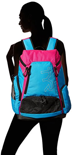 TYR Allnce30L Bckpk Bcrf Mochila, Unisex Adulto, Azul/Rosa, Talla Única