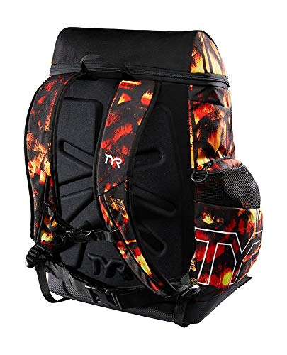 TYR Backpack-Sunset Print Mochila 45L-Estampado Atardecer, Unisex, Rojo/Amarillo, Todo