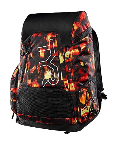 TYR Backpack-Sunset Print Mochila 45L-Estampado Atardecer, Unisex, Rojo/Amarillo, Todo