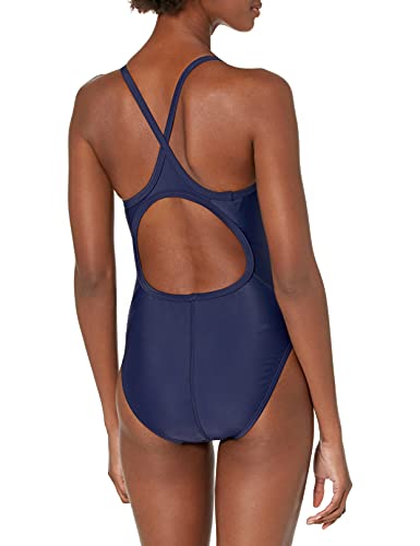 TYR Deporte Mujeres sólido Diamondback Bañador, Mujer, Color Azul Marino, tamaño 34