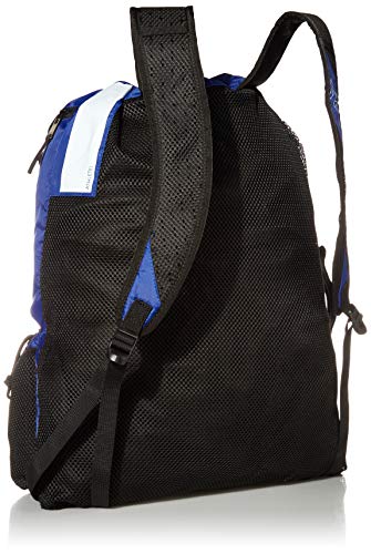 TYR Elite Team Mesh Backpack Mochila, Unisex Adulto, Royal, One Size