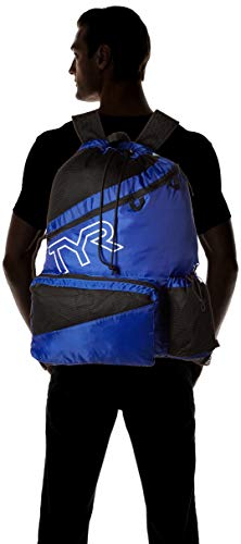 TYR Elite Team Mesh Backpack Mochila, Unisex Adulto, Royal, One Size