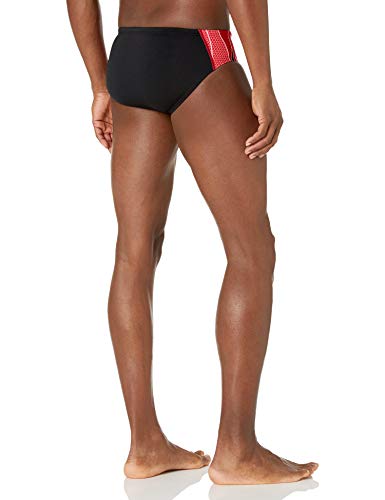 TYR Sport Phoenix Splice Racer - Bañador para Hombre, Hombre, RPX7A, Negro/Rojo, 34