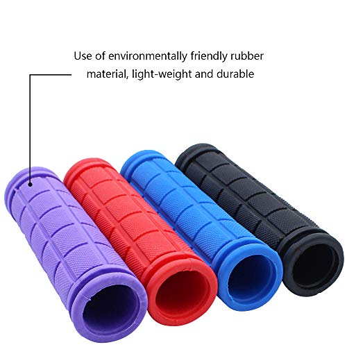 UBERMing 4 Pares de Empuñaduras de Manillar de Bicicleta Suave de Goma Antideslizante para Bicicleta de Montaña/MTB/BMX/Plegable Bicicleta-Multicolor