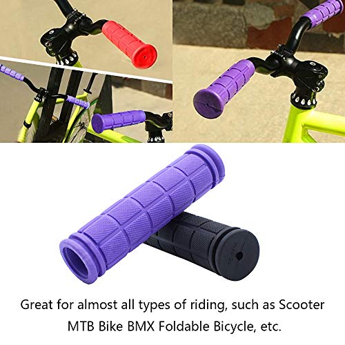 UBERMing 4 Pares de Empuñaduras de Manillar de Bicicleta Suave de Goma Antideslizante para Bicicleta de Montaña/MTB/BMX/Plegable Bicicleta-Multicolor
