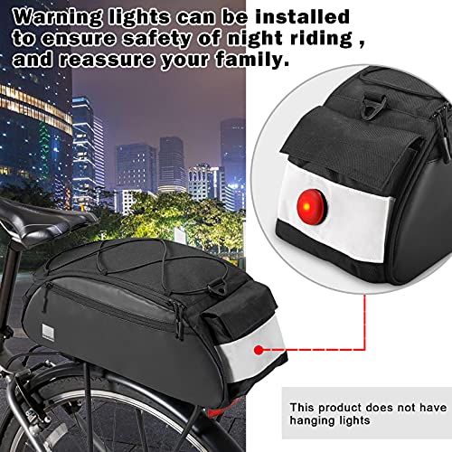 UBORSE Bolsa para Alforjas para Bicicleta Impermeable Bolso para Asiento Trasero de la Bicicleta Multifuncional Bolsa de Asiento Trasero con Funda para la Lluvia