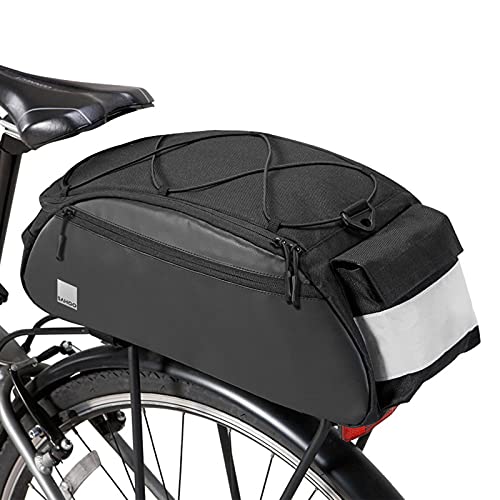 UBORSE Bolsa para Alforjas para Bicicleta Impermeable Bolso para Asiento Trasero de la Bicicleta Multifuncional Bolsa de Asiento Trasero con Funda para la Lluvia