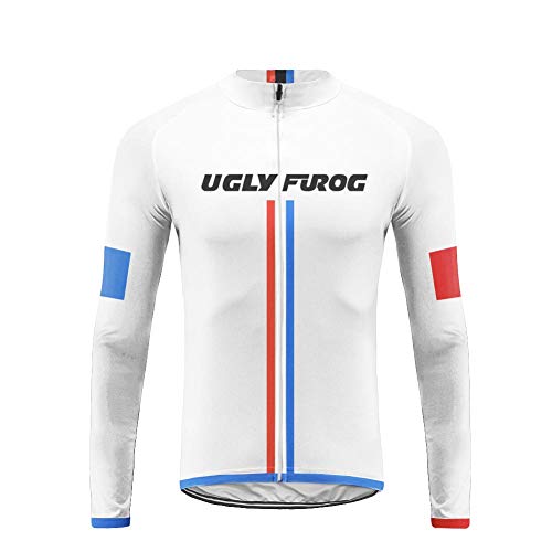 UGLY FROG 2019 Moda Maillot Ciclismo Hombre Verano Ropa Bicicleta con Manga Larga para MTB Bici Ciclista DXMX09