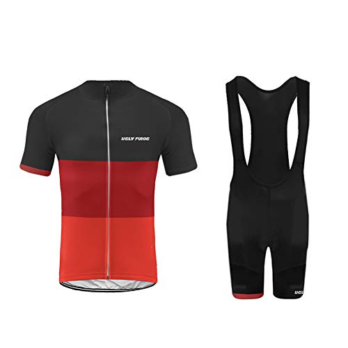 UGLY FROG 2021 Bike Wear Ciclismo Hombres Maillots+Bib Tight Sets Bicicleta Conjunto de Ropa Equipo de Ciclismo-Dos Piezas