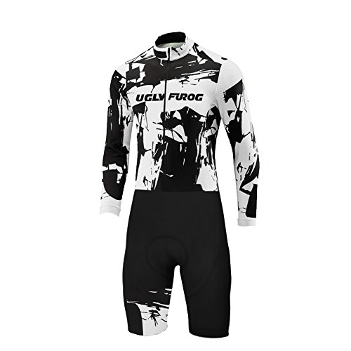 UGLY FROG Bike Wear De Manga Larga Maillot Ciclismo Monos Hombre Equipos Una Gran Cantidad De Colores Skinsuit with Gel Pad Equipo Deportivo SKL04