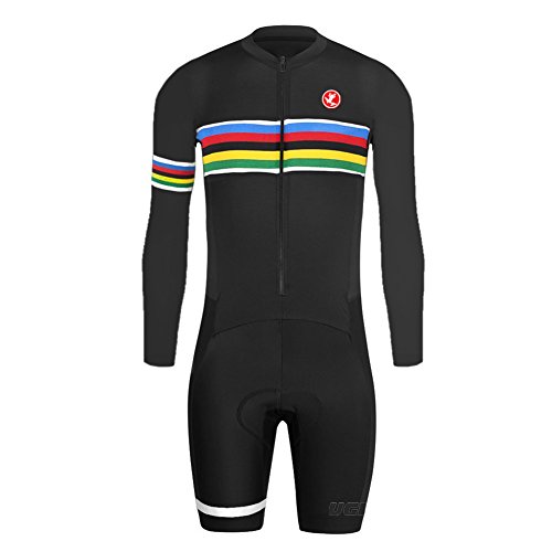 UGLY FROG Bike Wear De Manga Larga Maillot Ciclismo Monos Hombre Equipos Una Gran Cantidad De Colores Skinsuit with Gel Pad Equipo Deportivo SKL04