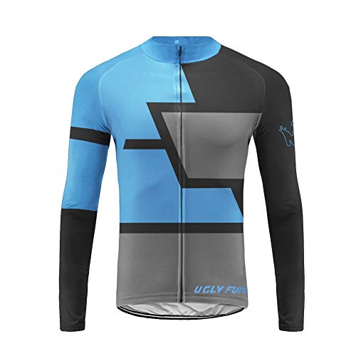 UGLY FROG Bike Wear Maillot Bicicleta Hombre Invierno Maillot Ciclismo Manga Larga para Hombres con Bolsillos