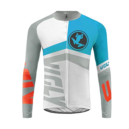 UGLY FROG Bike Wear Maillot Bicicleta Hombre Invierno Maillot Ciclismo Manga Larga para Hombres con Bolsillos