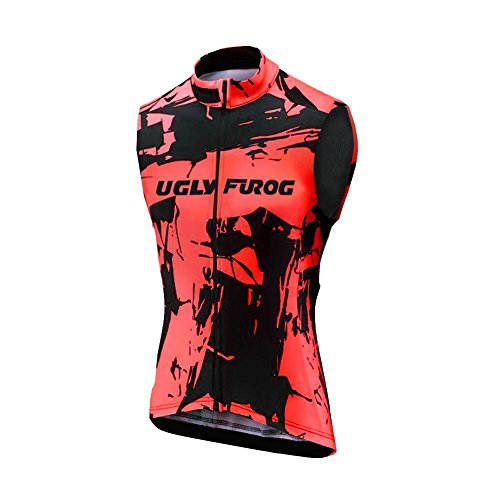 UGLY FROG Chaleco de Ciclismo Sin Mangas Chaqueta de Ciclismo Transpirable MTB Bike Riding para Hombres MJX03