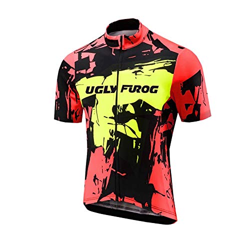 UGLY FROG Ciclismo Jersey Hombres Mountain Bike Camiseta Full Zip Bicicleta Camiseta Unidad Extremo Top Road MTB Ropa