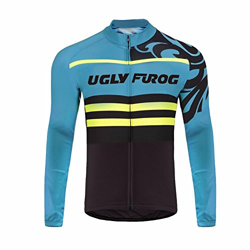 UGLY FROG Ciclismo Long Sleeve Cycling Jersey Hombres Manga Larga Primavera Maillots de Bicicleta de Ropa de Ciclo