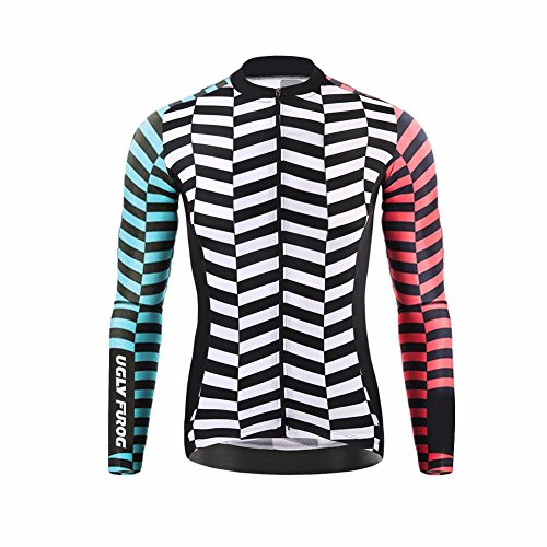 UGLY FROG Ciclismo Long Sleeve Cycling Jersey Hombres Manga Larga Primavera Maillots de Bicicleta de Ropa de Ciclo