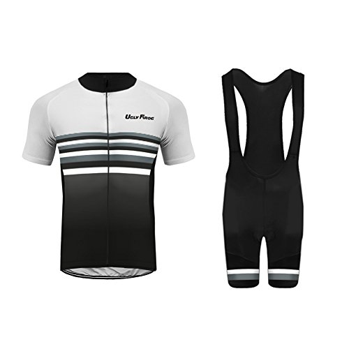 UGLY FROG Conjunto Ciclismo Verano Traje Bicicleta Hombre Maillot Corta+Culotes 3D Gel Equipos DTMX03F