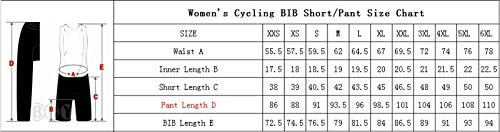 UGLY FROG Culote Corto con Tirantes para Mujer Ciclismo Acolchado Pantalón Gel Culotte para MTB Ciclistas Transpirable Secado Rápido Verano Triatlón Ropa DKWX01