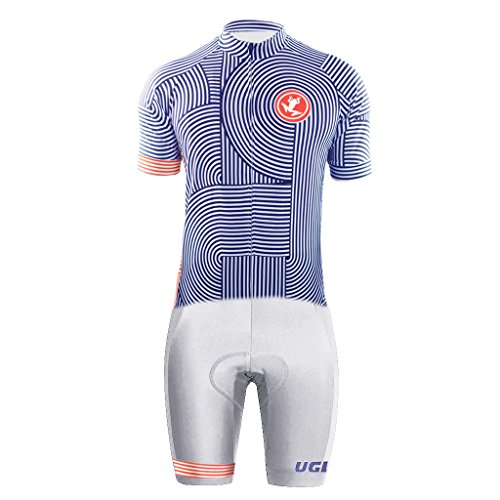 UGLY FROG FAEDX09 Ciclismo Hombres Skinsuit de Bicicleta Conjunto de Ropa de Ciclo Short Jersey with Short Legs de Manga Corta