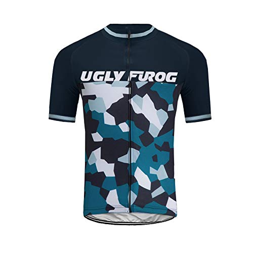 UGLY FROG Maillot Ciclismo Hombre Camiseta Ciclismo Manga Corta/Sin Mangas Ropa Ciclista para Bicicleta de montaña DXMH02